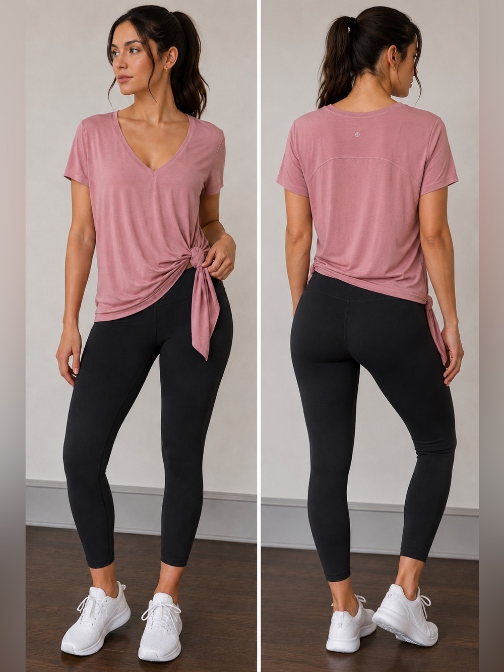 Lululemon Pink Side-Tie Tunic Top – Women’s Size 6 💗 - Picture 4 of 10